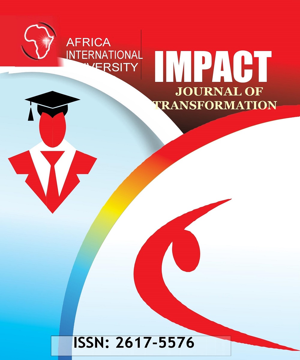 					View Vol. 1 No. 1 (2018): Impact: Journal of Tranformation
				